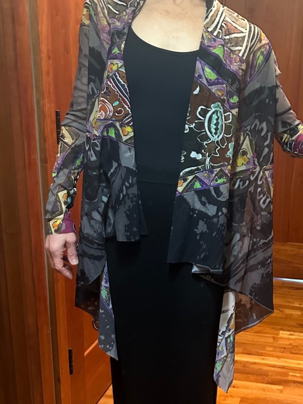 Fuzzi Multi-Colored Jacket Size Large